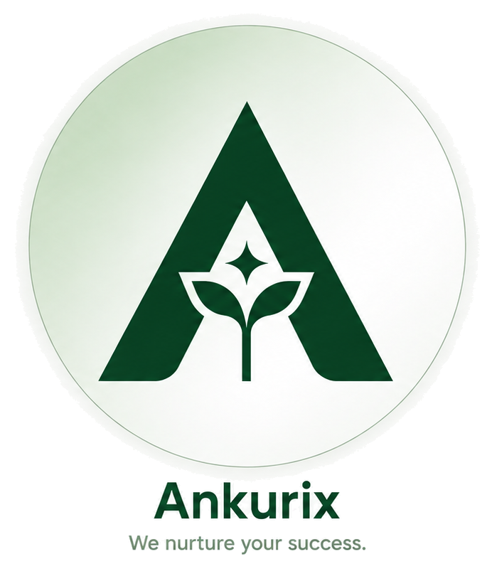 Ankurix logo with tagline: We nurture your success.